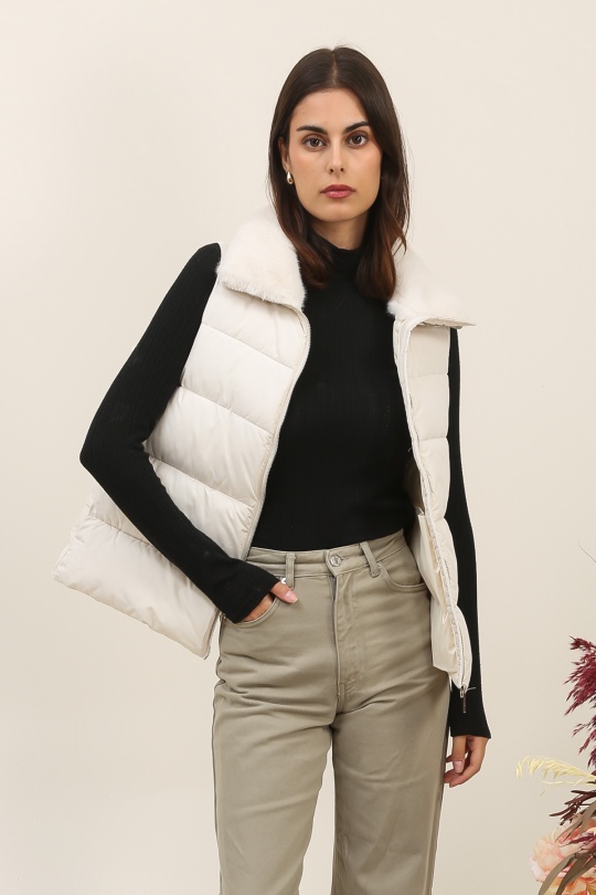 Doudounes Femme Beige Attrait Paris AT8591 Efashion Paris