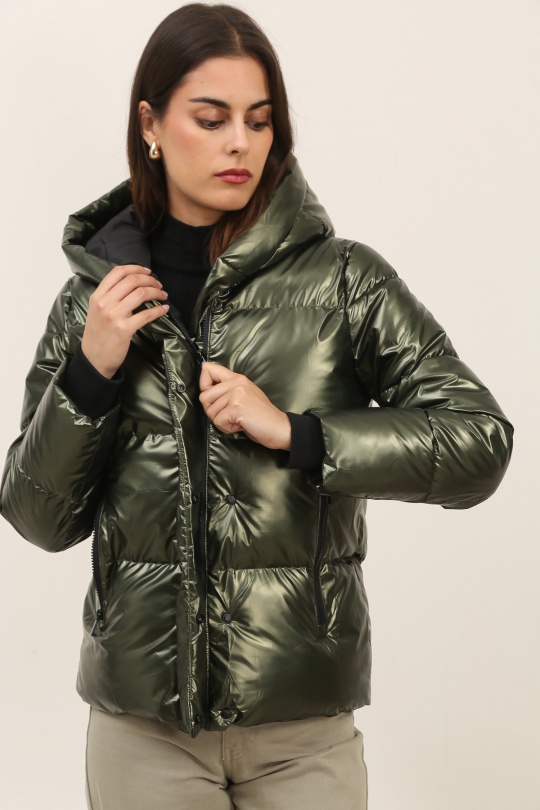 Doudounes Femme Noir Attrait Paris AT8393B Efashion Paris