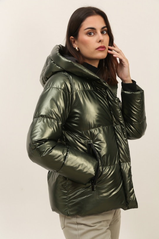 Doudounes Femme Noir Attrait Paris AT8393B Efashion Paris