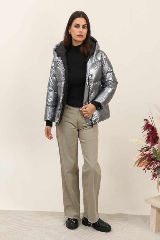 Doudounes Femme Noir Attrait Paris AT8393B Efashion Paris