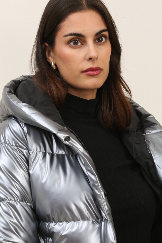 Doudounes Femme Noir Attrait Paris AT8393B Efashion Paris