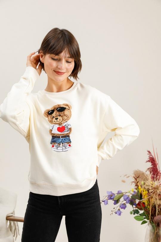 Sweats Women White Attrait Paris SW8BH Efashion Paris