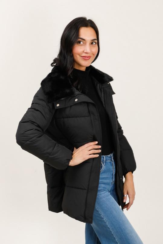 Doudounes Femme Noir Attrait Paris AT8588 Efashion Paris