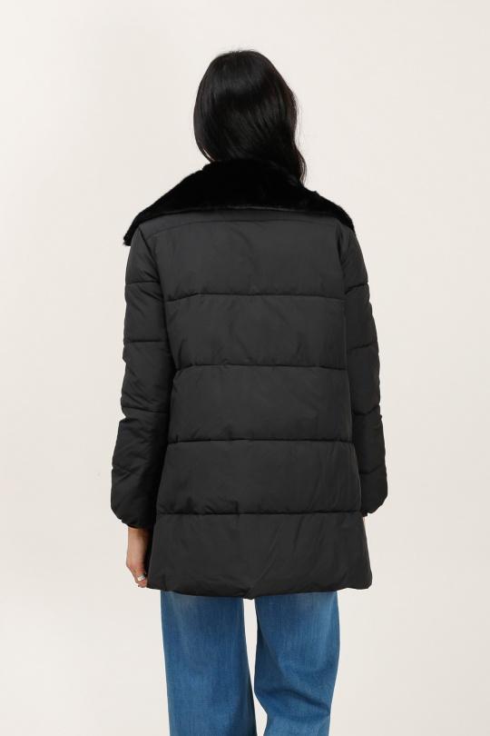 Doudounes Femme Noir Attrait Paris AT8588 Efashion Paris
