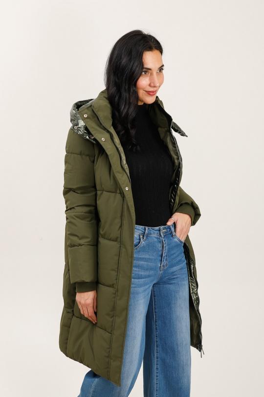 Doudounes Femme Kaki Attrait Paris AT8592 Efashion Paris