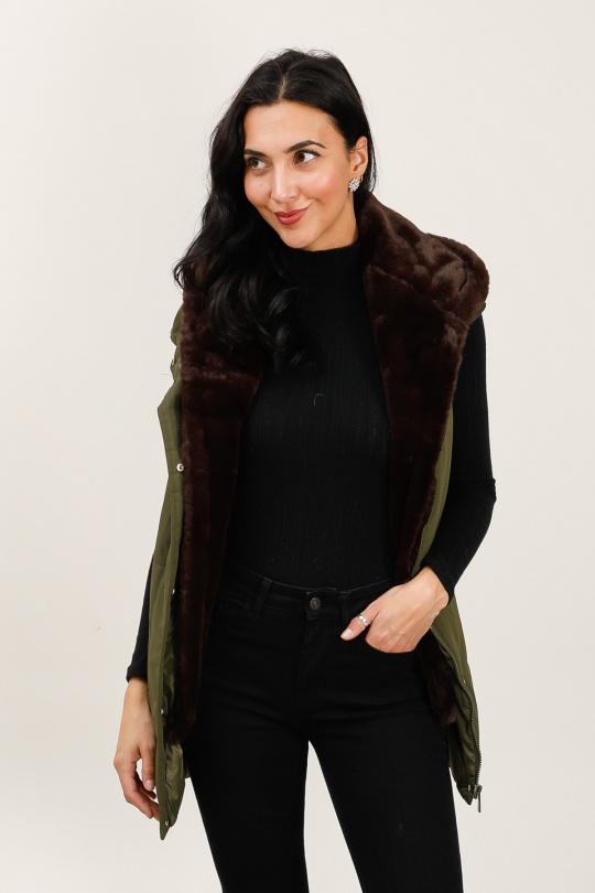 Doudounes Femme Beige Attrait Paris AT8589 Efashion Paris