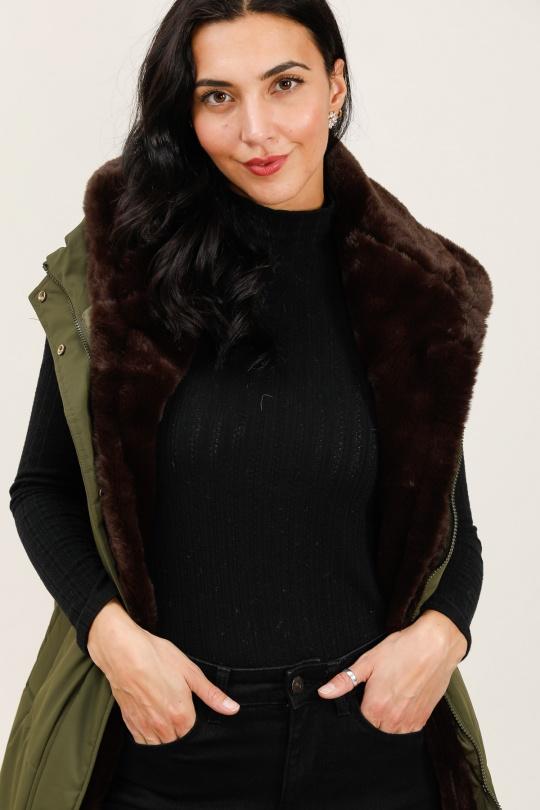 Doudounes Femme Beige Attrait Paris AT8589 Efashion Paris