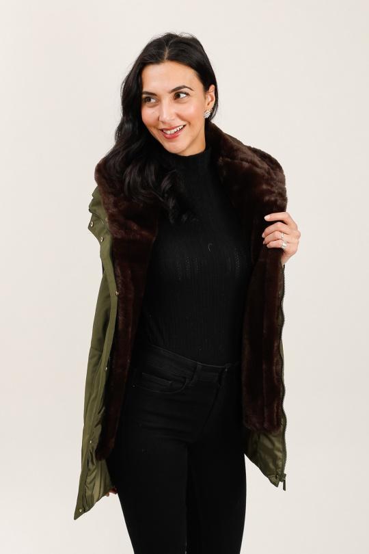 Doudounes Femme Beige Attrait Paris AT8589 Efashion Paris