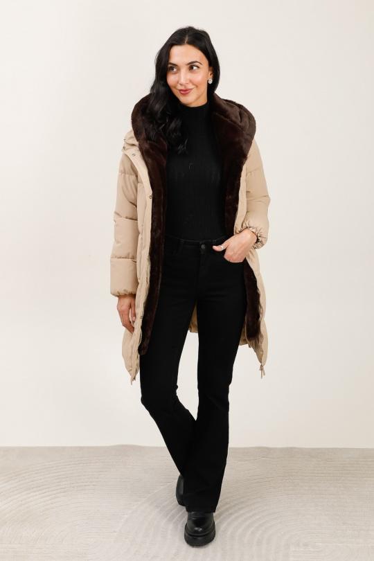 Doudounes Femme Kaki Attrait Paris AT8599 Efashion Paris