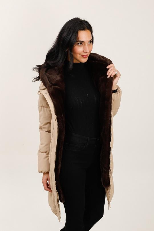 Doudounes Femme Kaki Attrait Paris AT8599 Efashion Paris