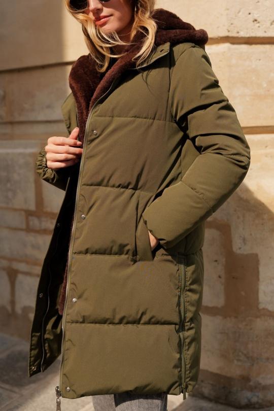 Doudounes Femme Kaki Attrait Paris AT8599 Efashion Paris