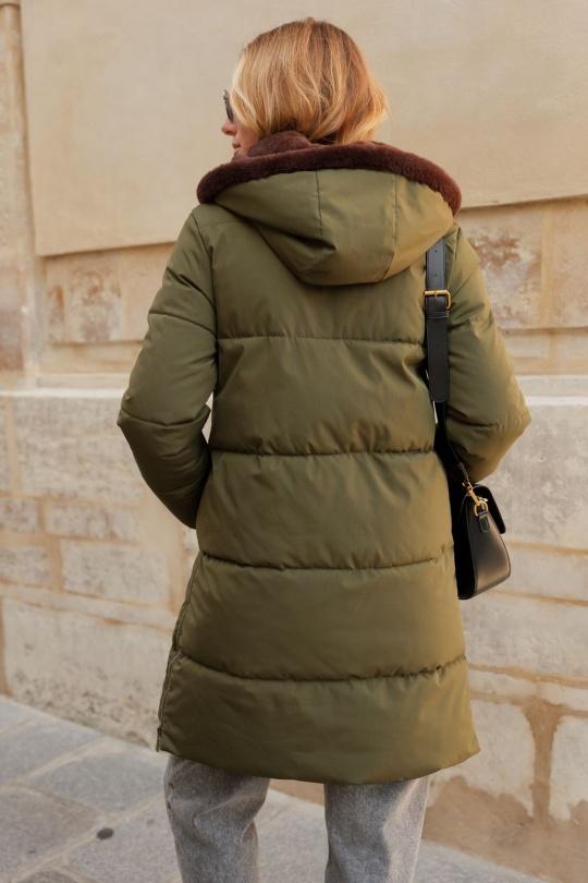 Doudounes Femme Kaki Attrait Paris AT8599 Efashion Paris