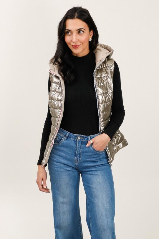 Doudounes Femme Bronze Attrait Paris AT8572B Efashion Paris