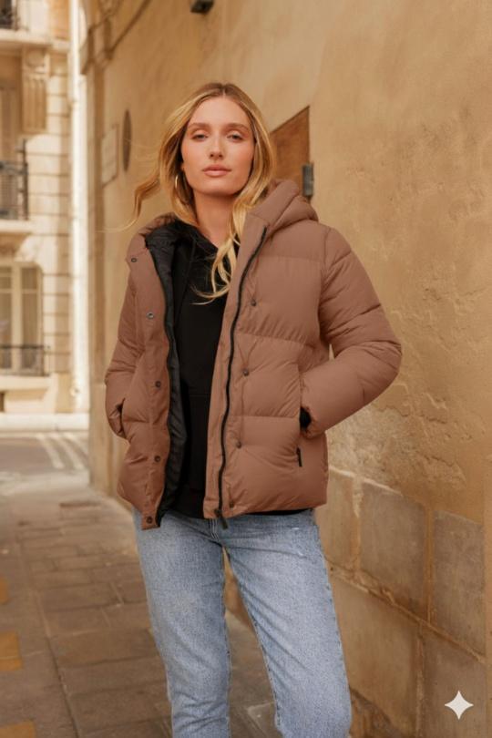 Doudounes Femme Brun Attrait Paris AT8393 Efashion Paris