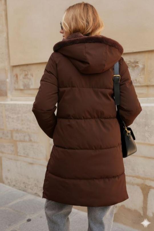 Doudounes Femme Kaki Attrait Paris AT8599 Efashion Paris