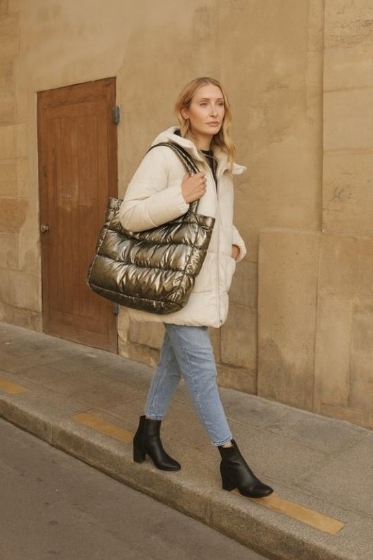 Cabas Maroquinerie Or Attrait Paris AT8601B Efashion Paris