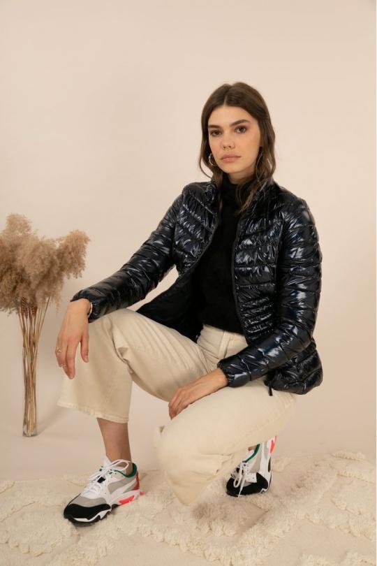 Doudounes Femme Chocolat Attrait Paris AT8089B Efashion Paris