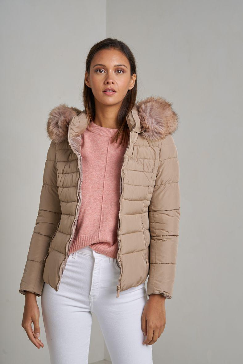 Piumini Donna Beige Attrait Paris AT8232. #c Efashion Paris