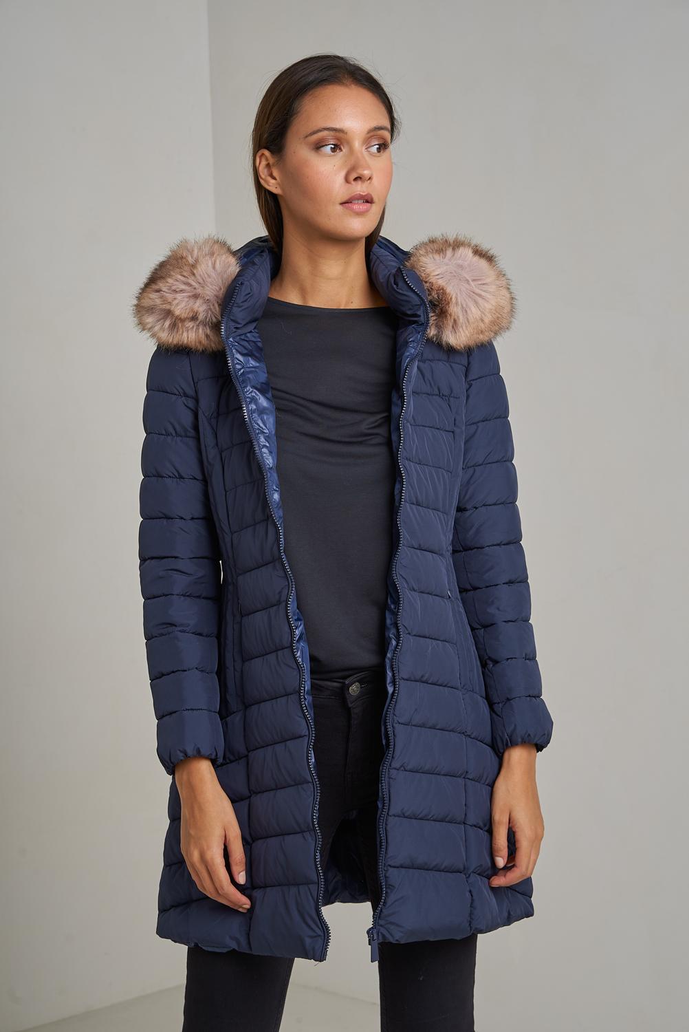 Doudounes Femme Vert Attrait Paris AT8258. #c Efashion Paris