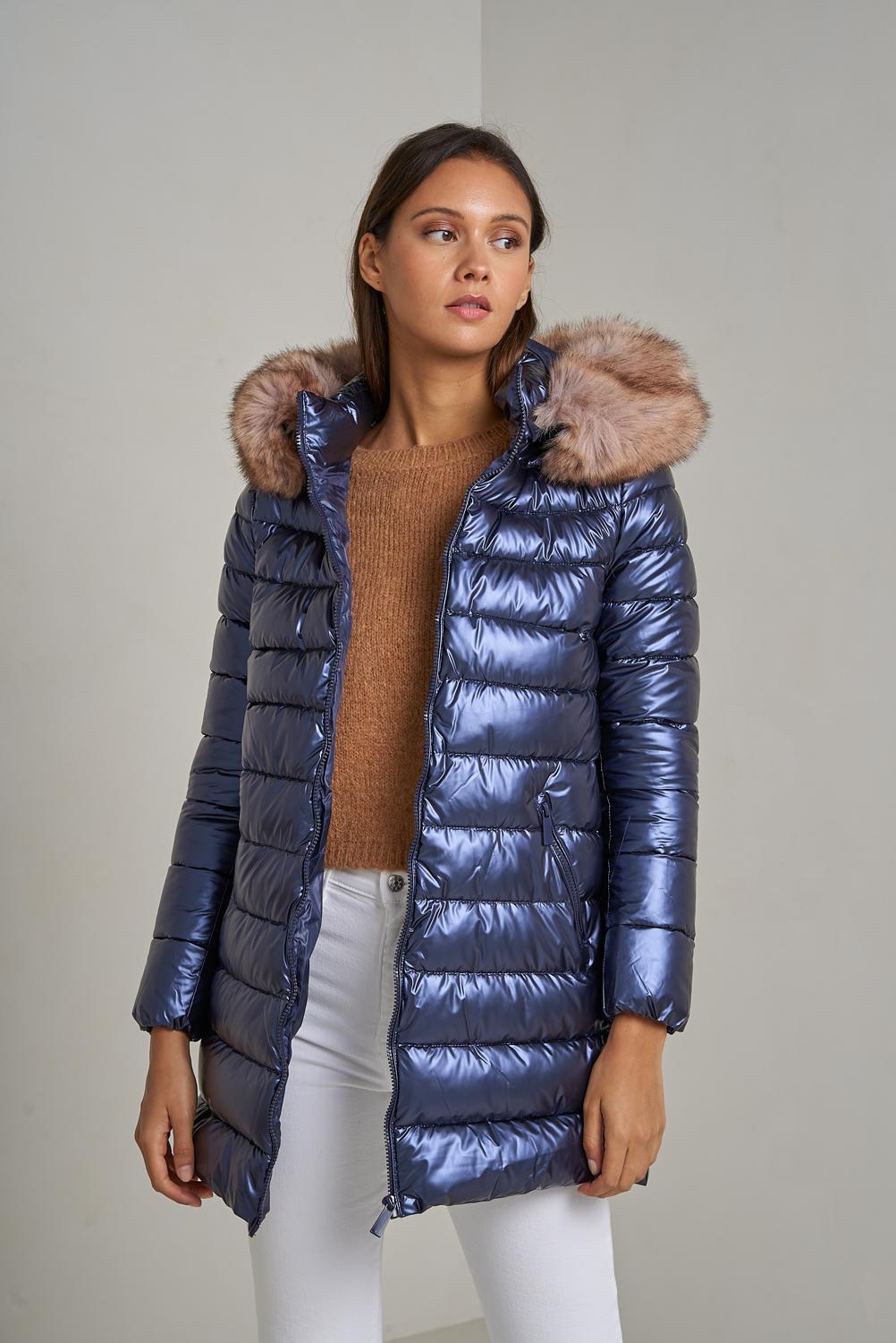 Doudounes Femme Vert sapin Attrait Paris AT8267B. #c Efashion Paris