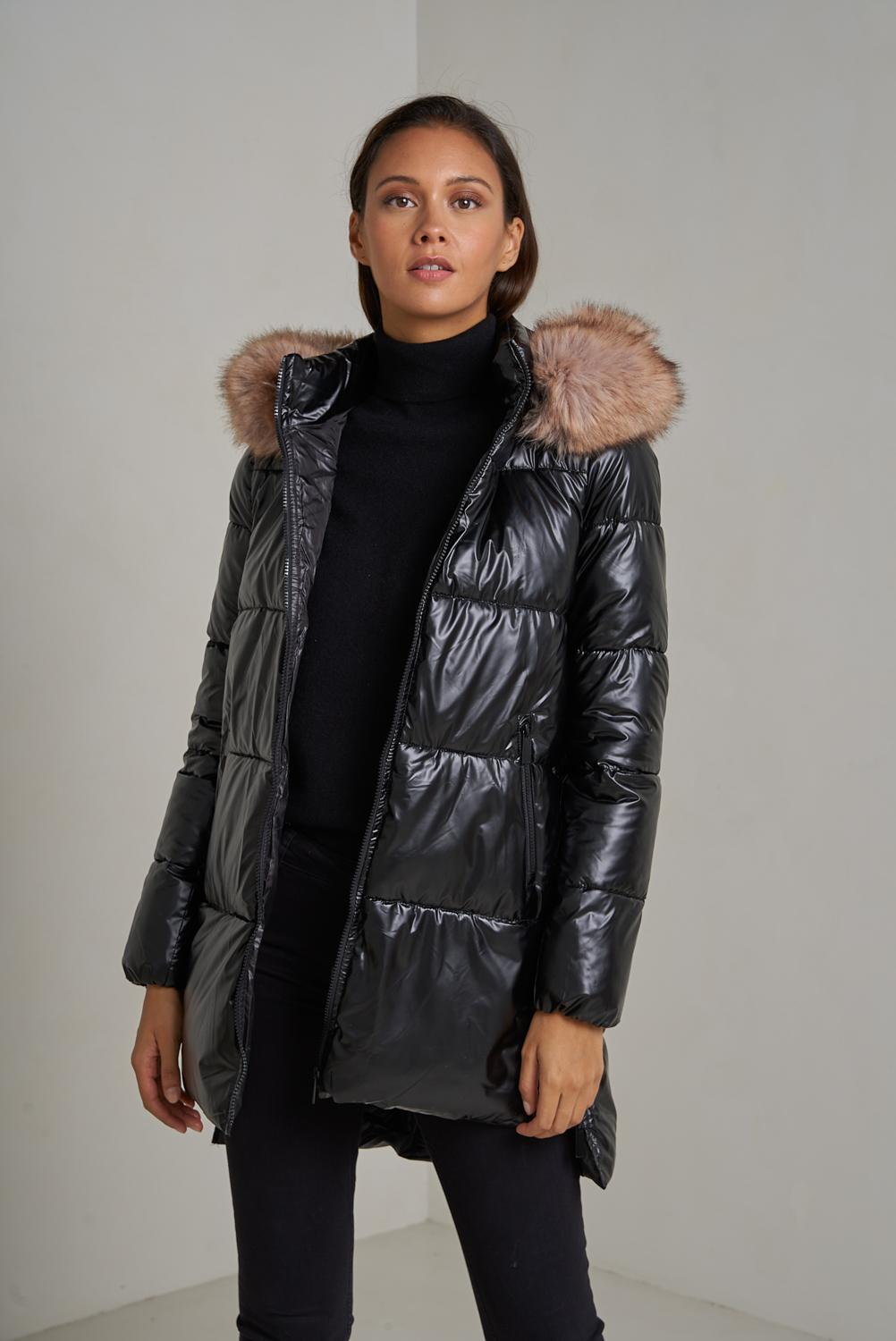 Doudounes Femme Vert Attrait Paris AT8332B #c Efashion Paris