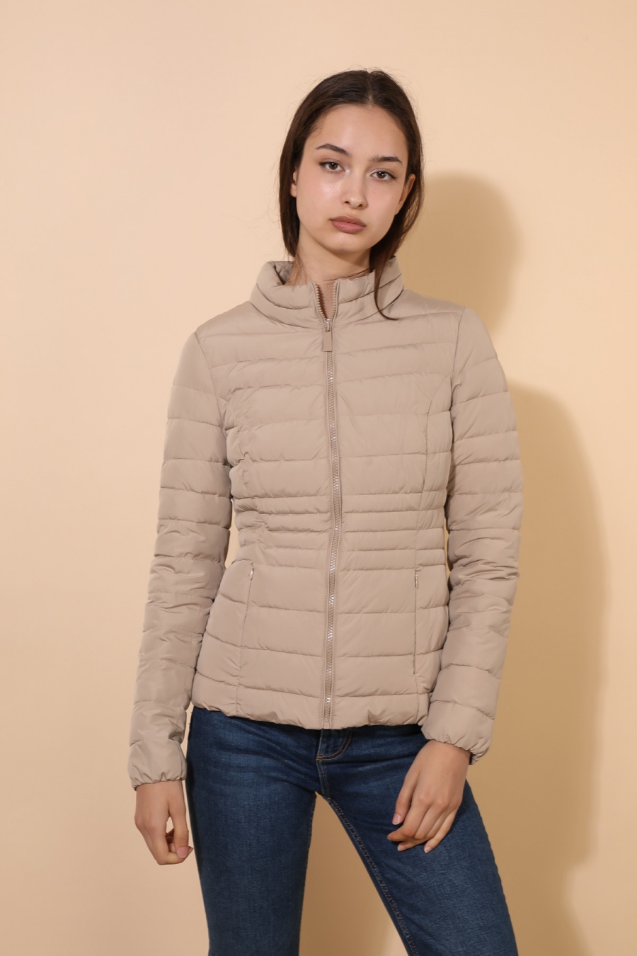 Doudounes Femme Beige Attrait Paris AT8089 #c Efashion Paris