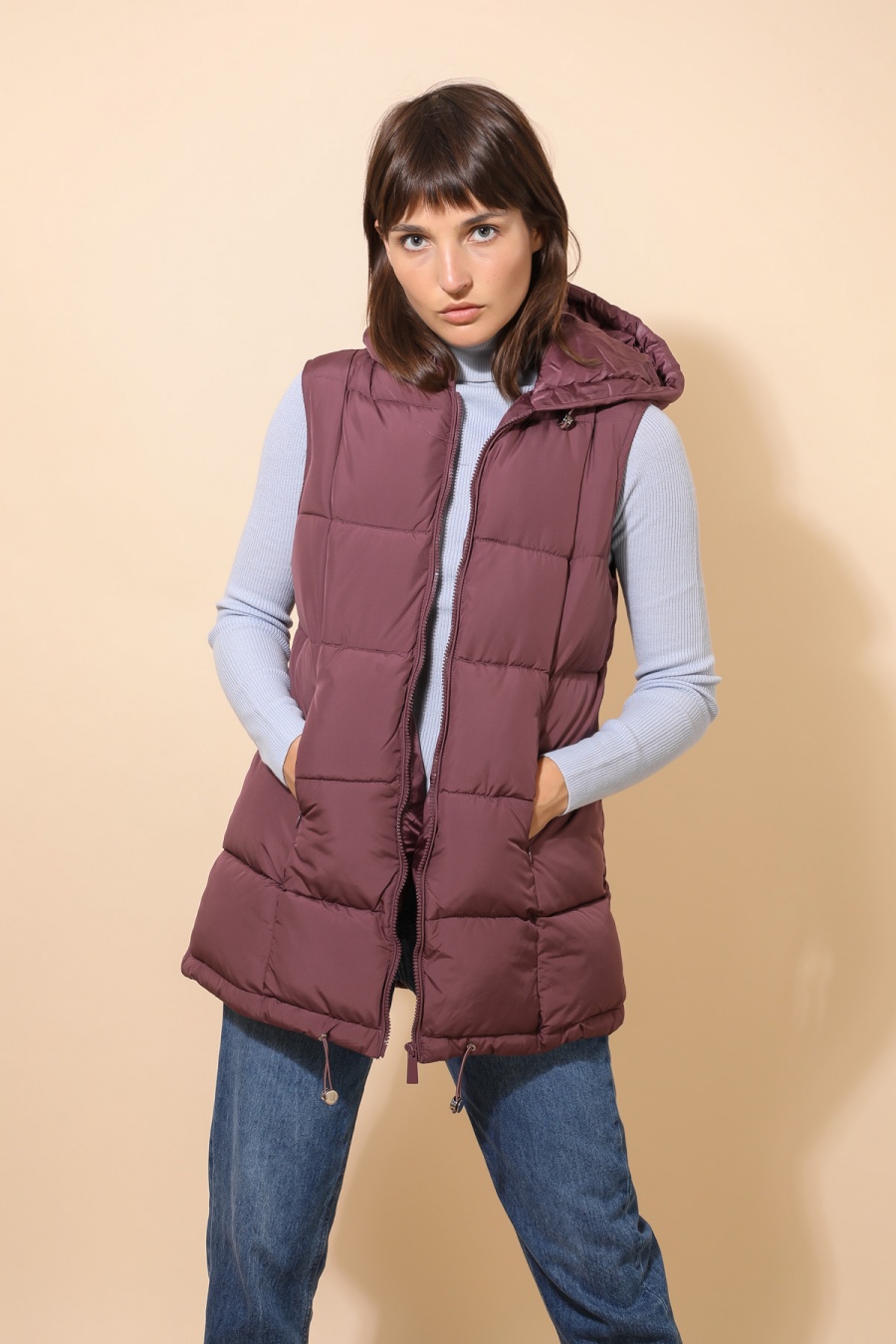 Doudounes Femme Mauve Attrait Paris AT8385 #c Efashion Paris