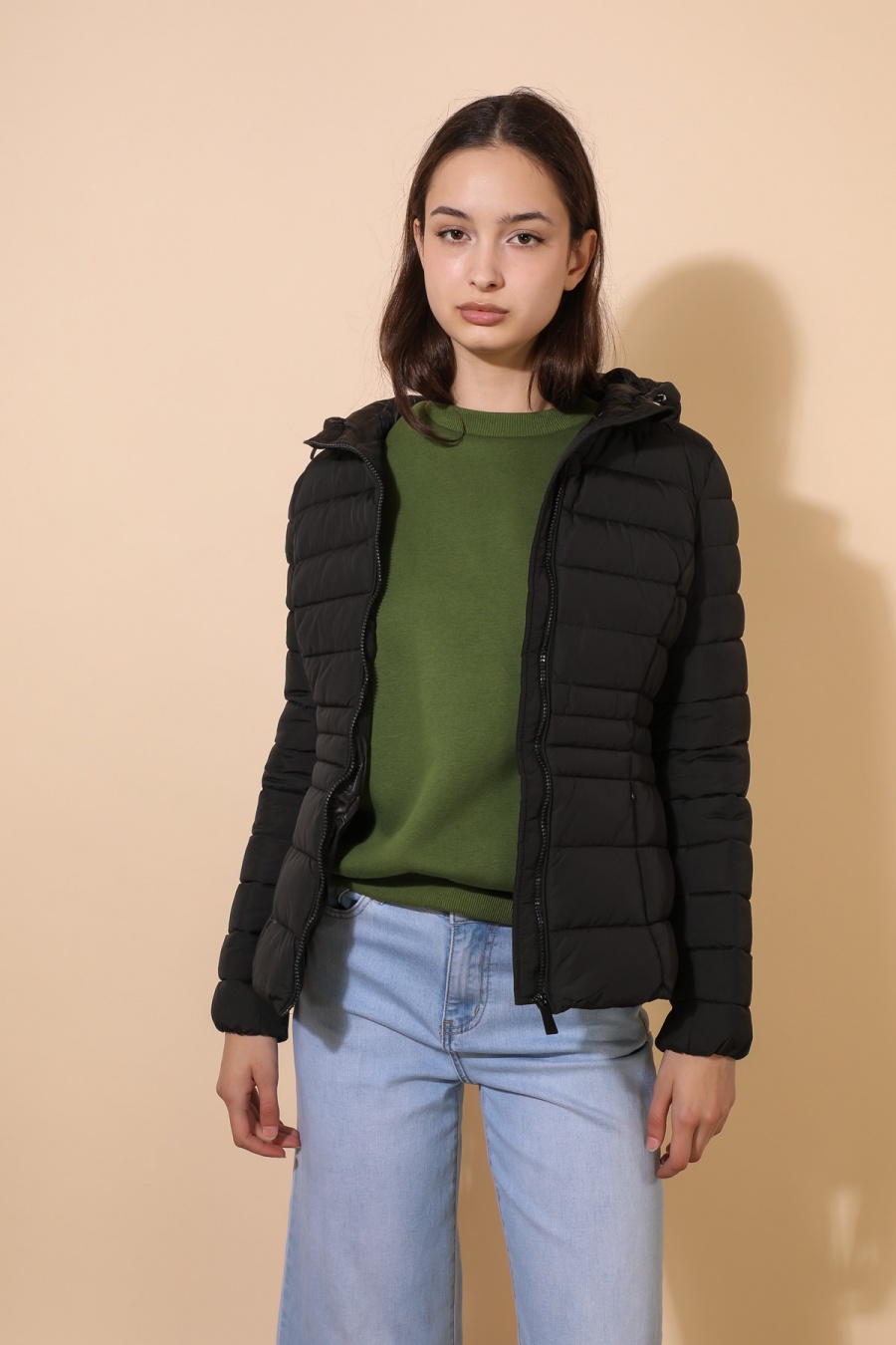 Doudounes Femme Bleu marine Attrait Paris AT8390 #c Efashion Paris