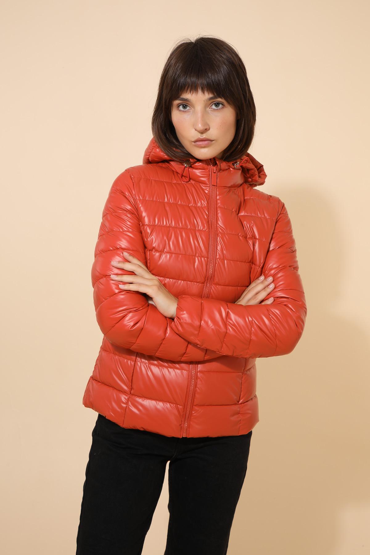 Doudounes Femme Orange Attrait Paris AT8390B #c Efashion Paris