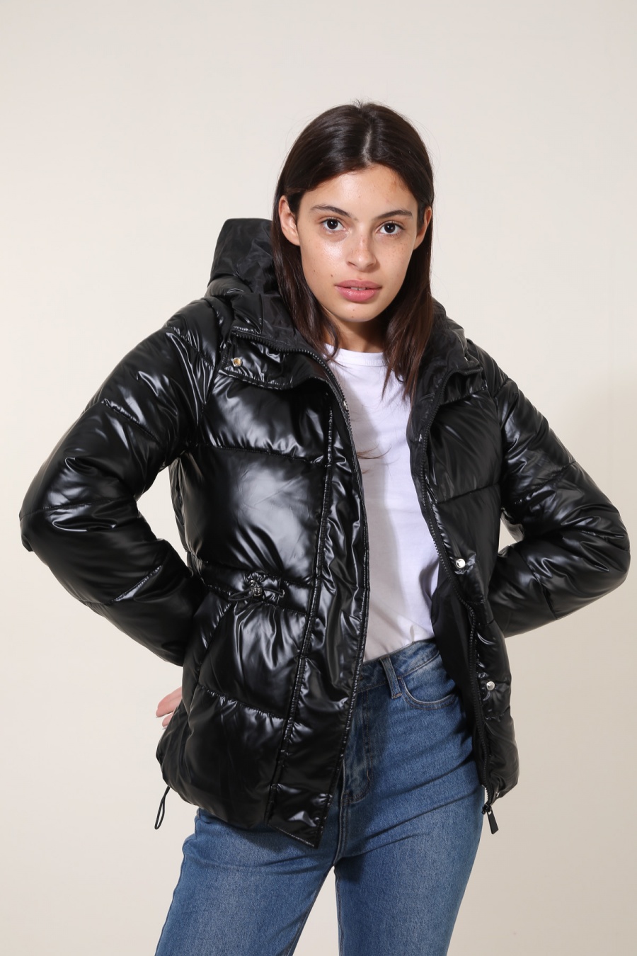 Doudounes Femme Vert Attrait Paris AT8506B #c Efashion Paris