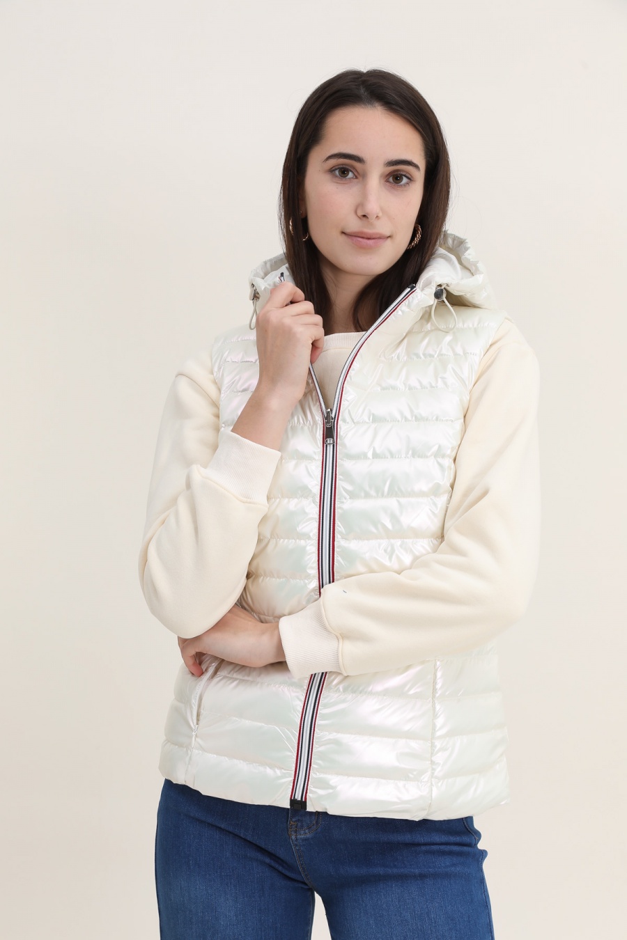 Doudounes Femme Or Attrait Paris AT8519B #c Efashion Paris