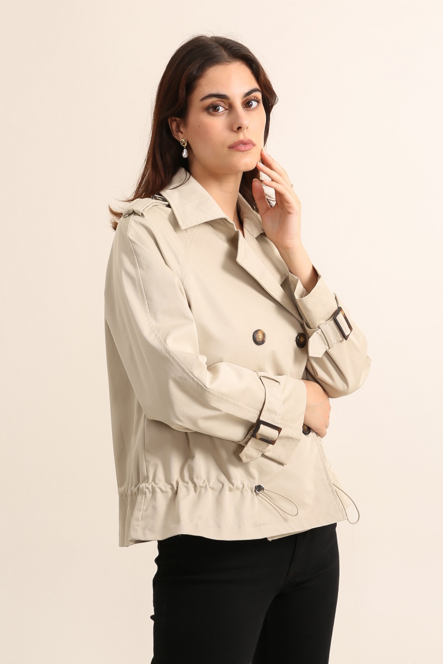 Trenchs Mujer Sand Attrait Paris TR052 #c Efashion Paris