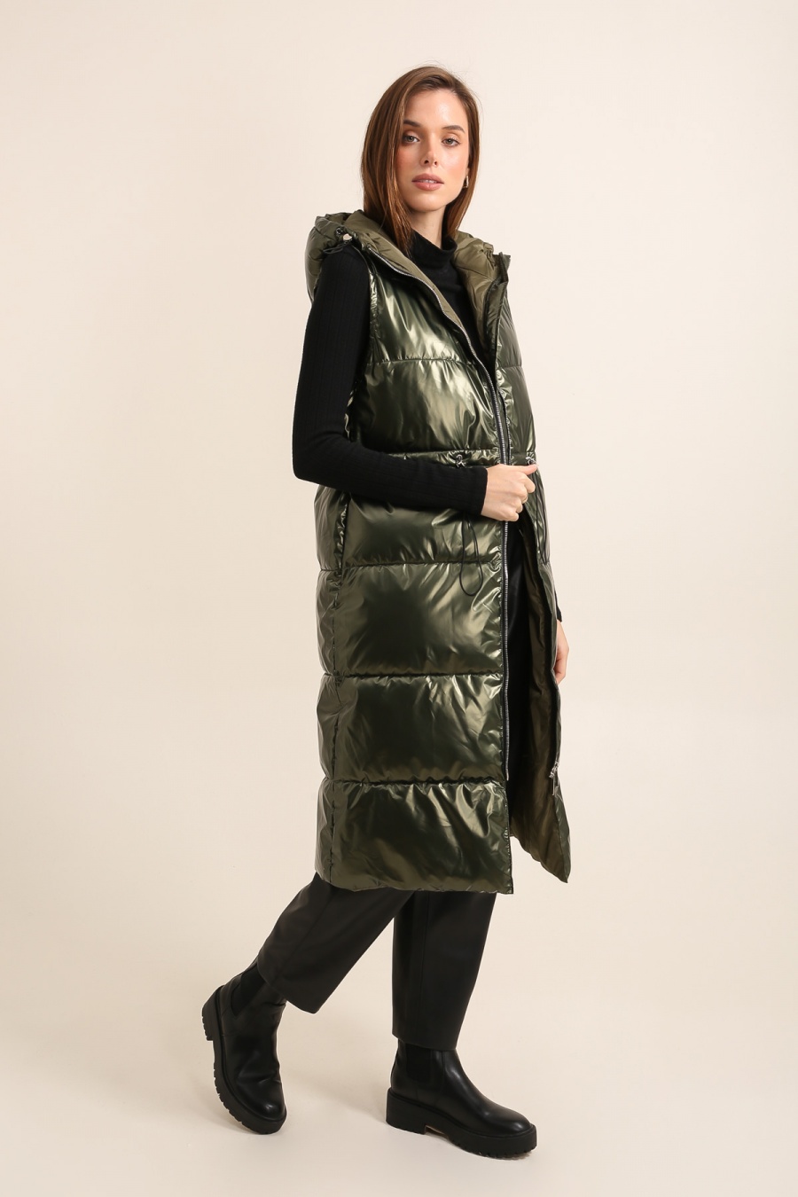 Doudounes Femme Or Attrait Paris AT8562B #c Efashion Paris