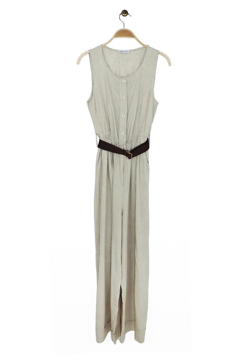 Combinaisons Femme Beige Attrait Paris V16721 #c Efashion Paris