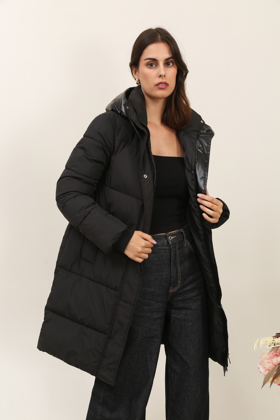 Doudounes Femme Kaki Attrait Paris AT8592 #c Efashion Paris