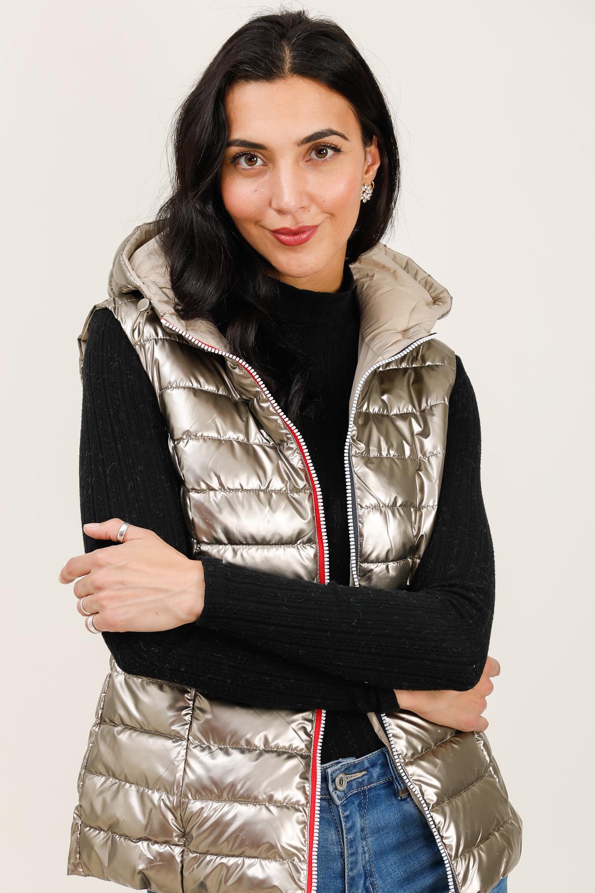 Doudounes Femme Bronze Attrait Paris AT8572B #c Efashion Paris