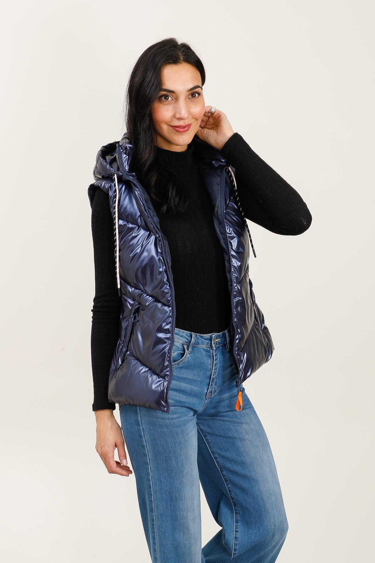 Doudounes Femme Bleu marine Attrait Paris AT8598B #c Efashion Paris