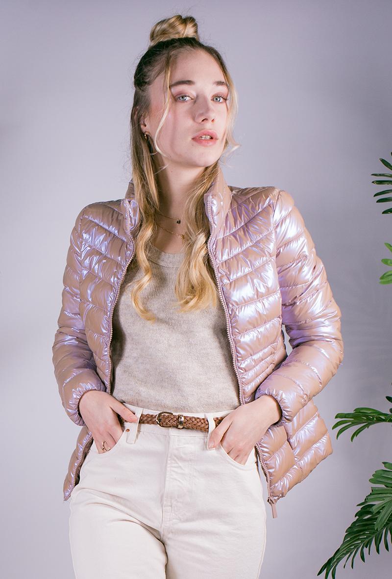 Doudounes Femme Chocolat Attrait Paris AT8089B #c Efashion Paris