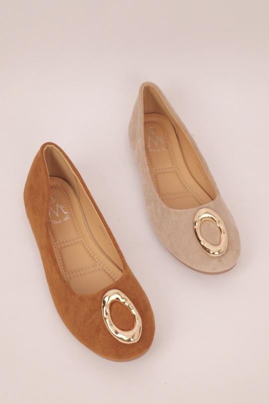 Ballerines Chaussures Beige CINK-ME  PS770-2 Efashion Paris