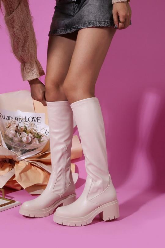 Boots Shoes Beige CINK-ME  QT07-10 Efashion Paris