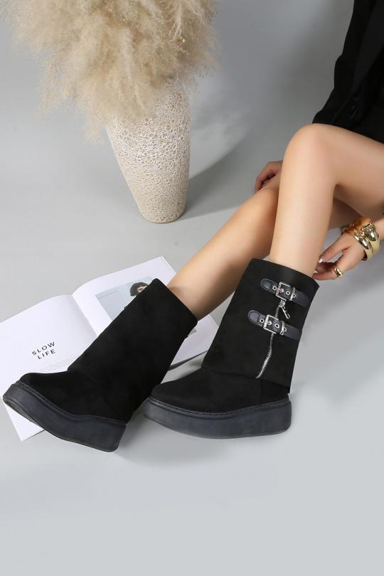 Botines Zapatos Black CINK-ME  L-600 Efashion Paris