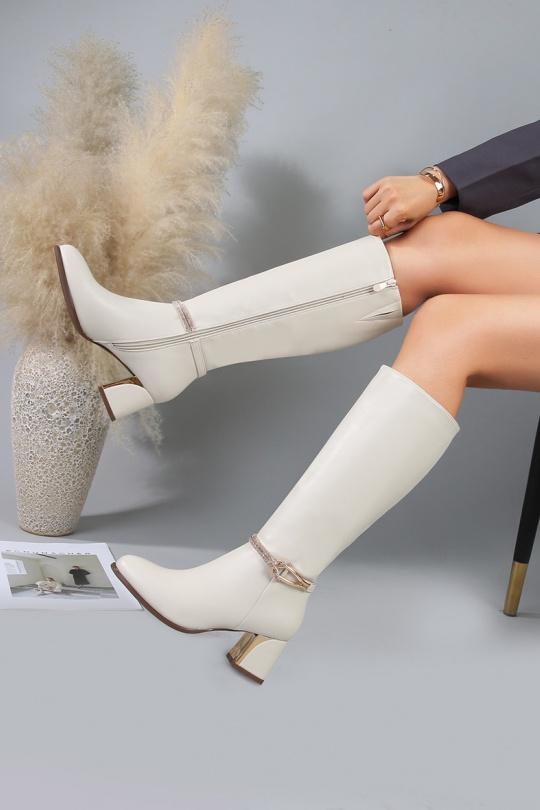 Botas Zapatos Beige CINK-ME  MB81 Efashion Paris