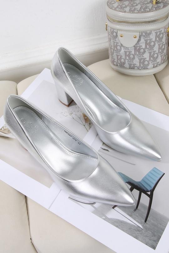 Grandes tailles Chaussures Argent CINK-ME  DM987-2PU GRANDE POINTURE Efashion Paris