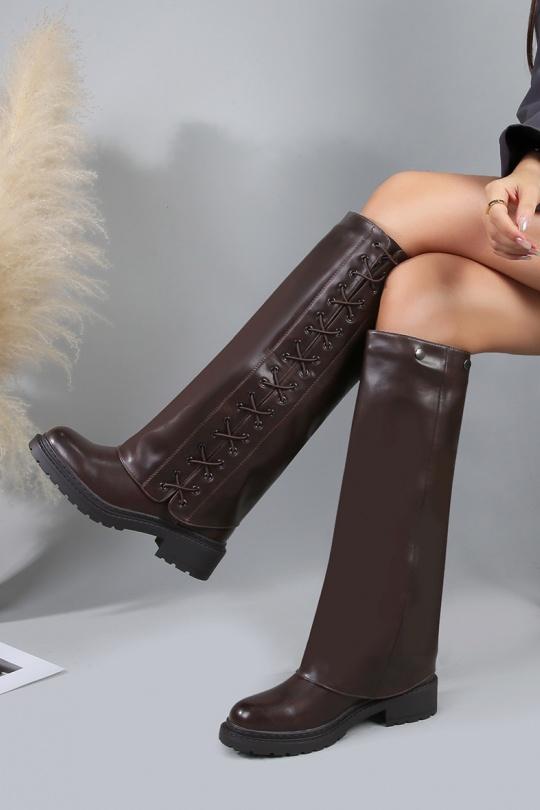 Stivali Scarpe Brown CINK-ME  YL205-2 Efashion Paris