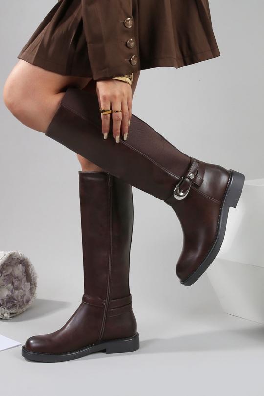 Stivali Scarpe Brown CINK-ME  MB57 Efashion Paris