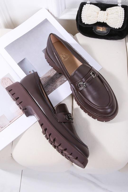 Tallas grandes Zapatos Brown CINK-ME  DM5Q-25 GRANDE POINTURE Efashion Paris