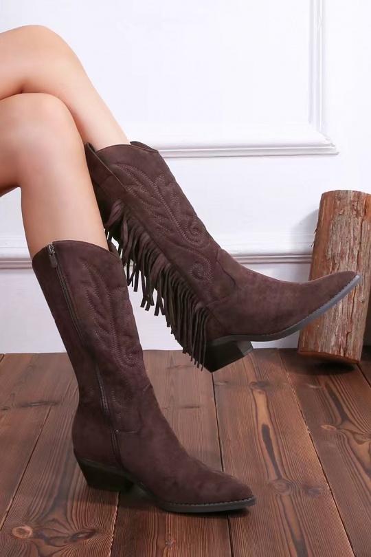 Bottes Chaussures Marron foncé CINK-ME  QT07-117 Efashion Paris