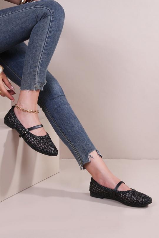 Ballet pumps Shoes Black CINK-ME  ZU117-2 Efashion Paris