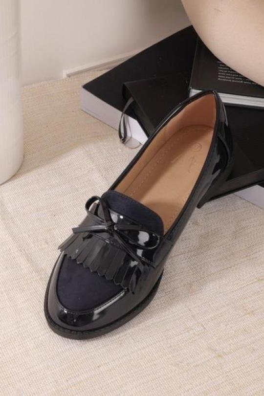 Mocassins Chaussures Noir CINK-ME  YU88-3 Efashion Paris