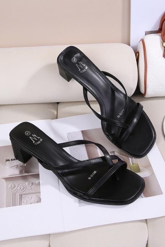 Taglie forti Scarpe Black CINK-ME  DMS313-19 GRANDE POINTURE Efashion Paris